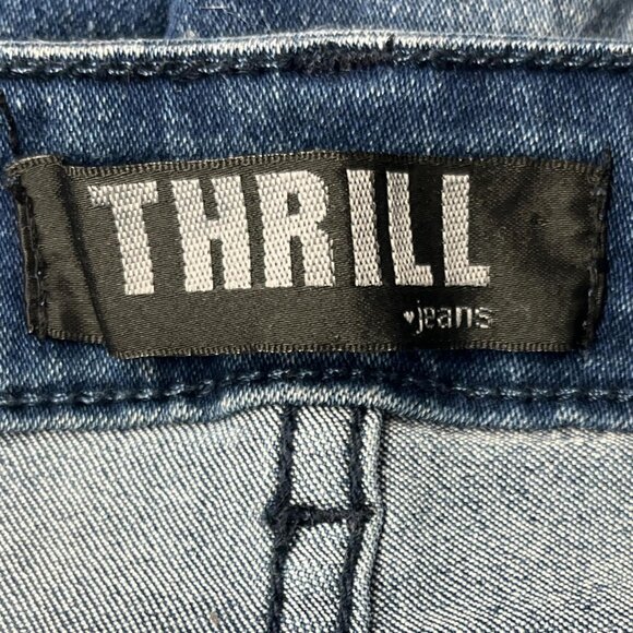Thrill Jeans Y2K Distressed Straight Leg Denim Sz 11 - Picture 4 of 8